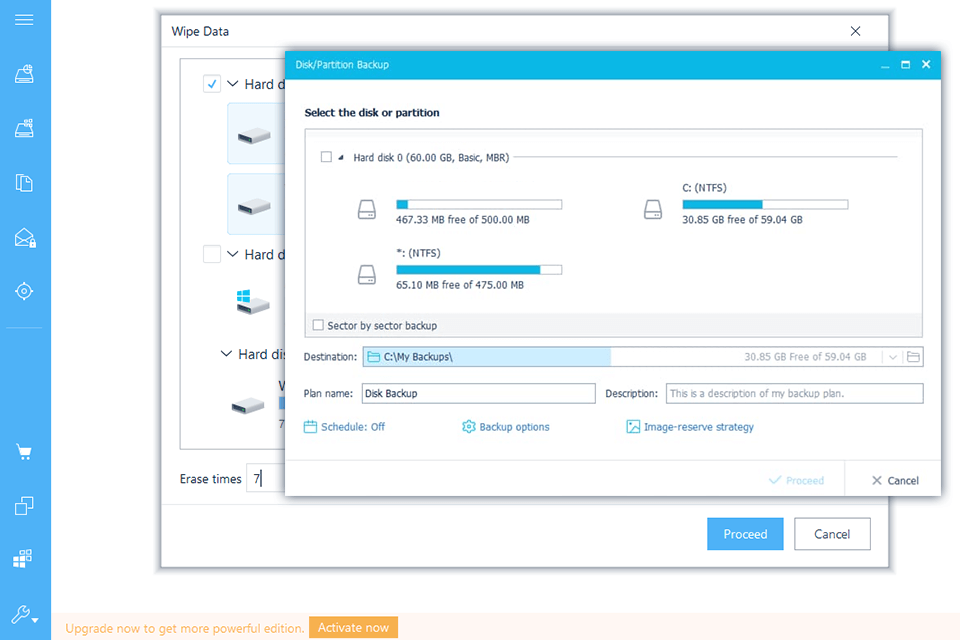 easeus todo backup windows software interface