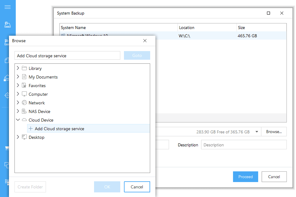 easeus todo incremental backup software interface