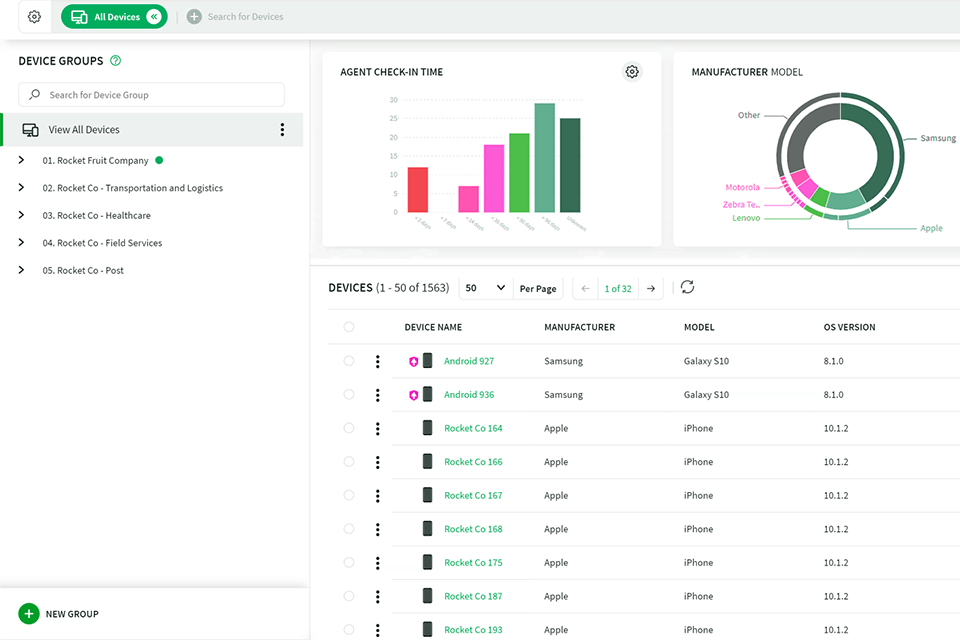 soti mobicontrol interface