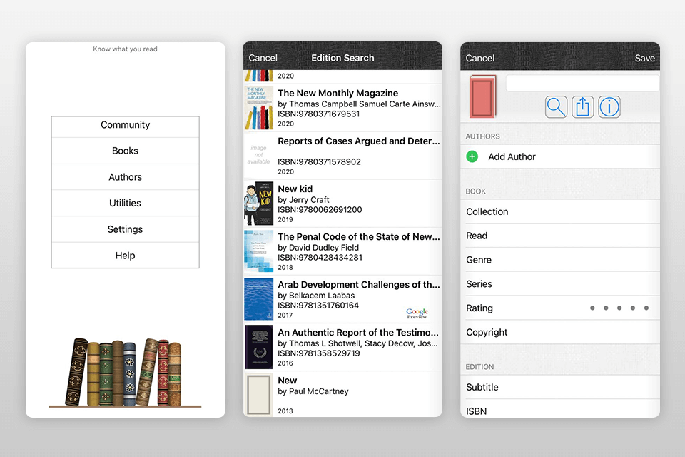 book crawler home library apps interface