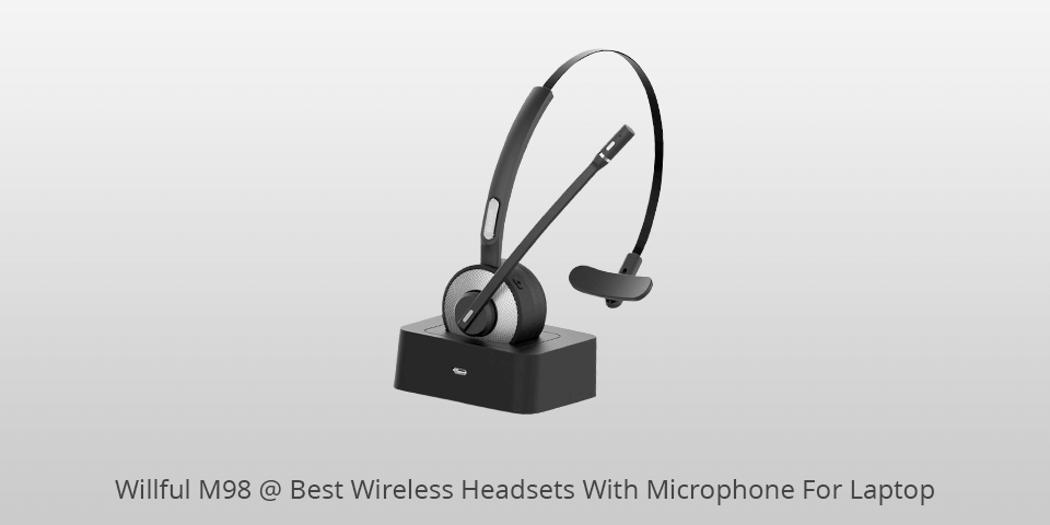 willful m98 wireless headsets with microphone for laptop