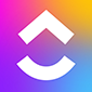 clickup personal project management software logo