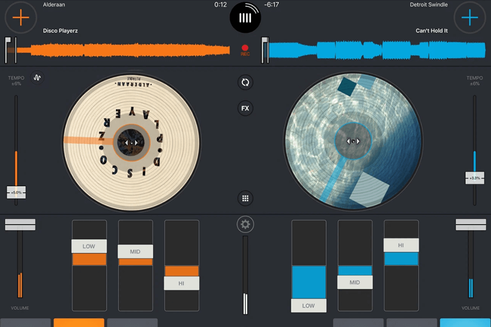 cross dj prodj applications for ipad interface