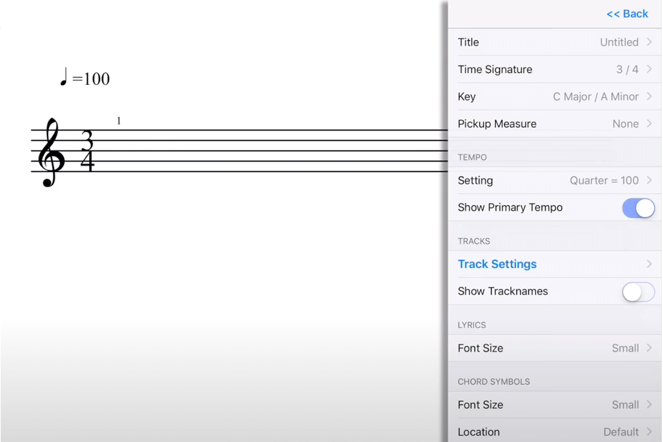 iwritemusic music notation app for ipad interface