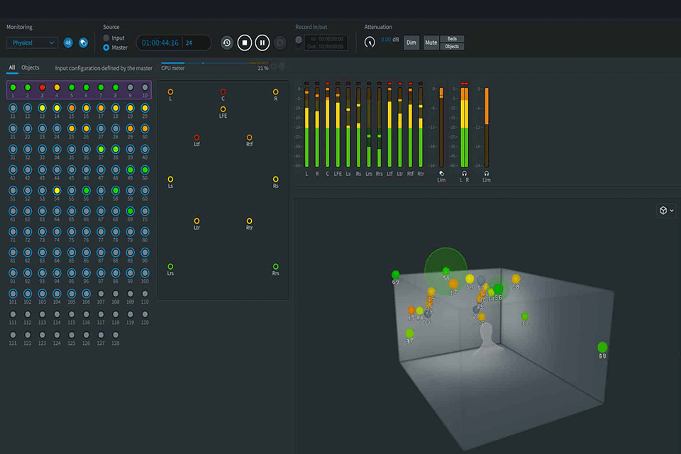 dolby atmos virtual surround sound software interface