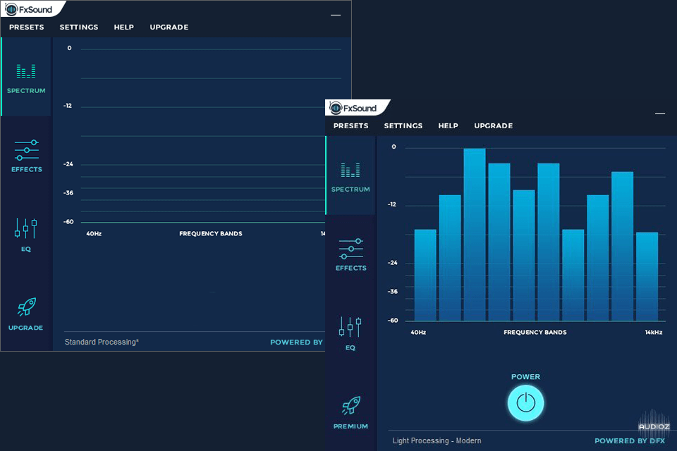 fx sound virtual surround sound software interface
