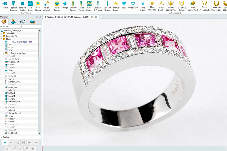 المجوهرات واجهة برنامج تصميم حلم نذل