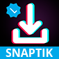 snaptik tiktok video downloader logo