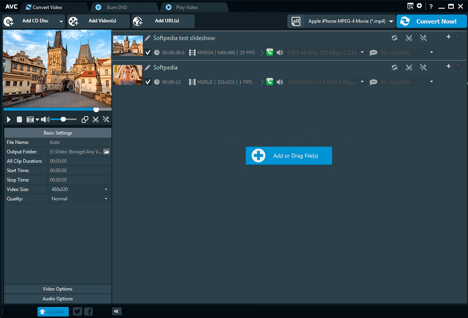 any video converter video converter no watermark interface