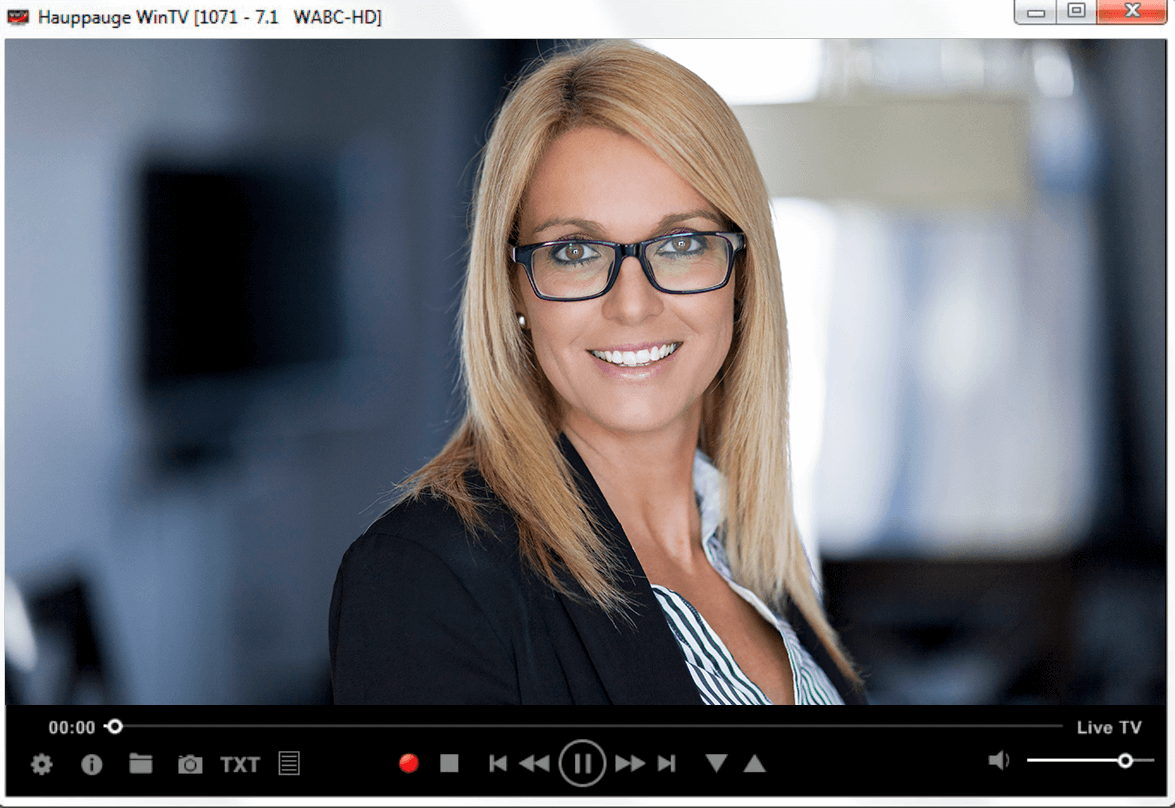 wintv recording software interface