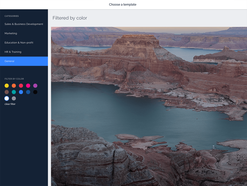 prezi video presentation software interface