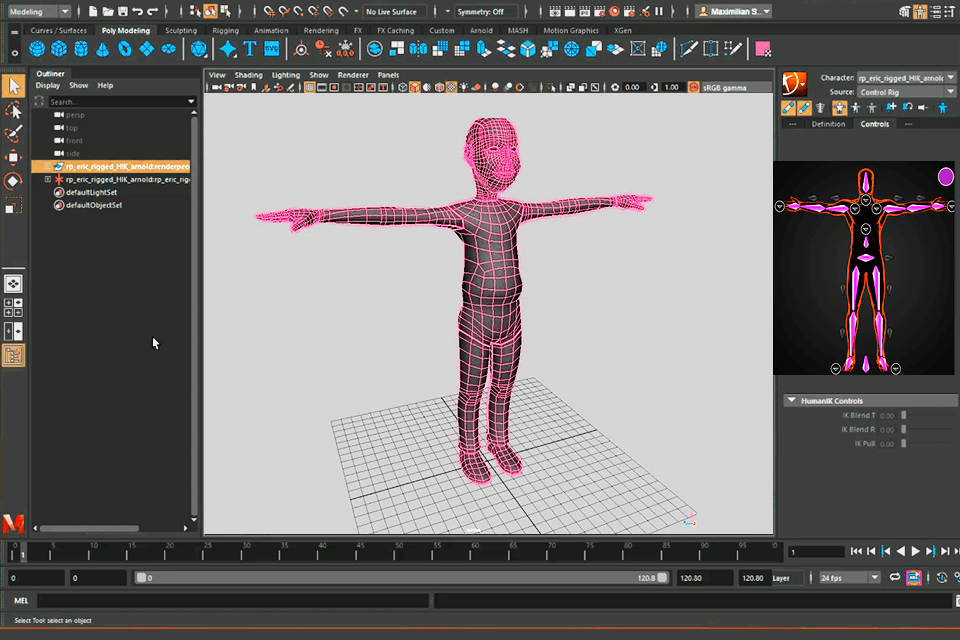 motionbuilder motion capture software interface