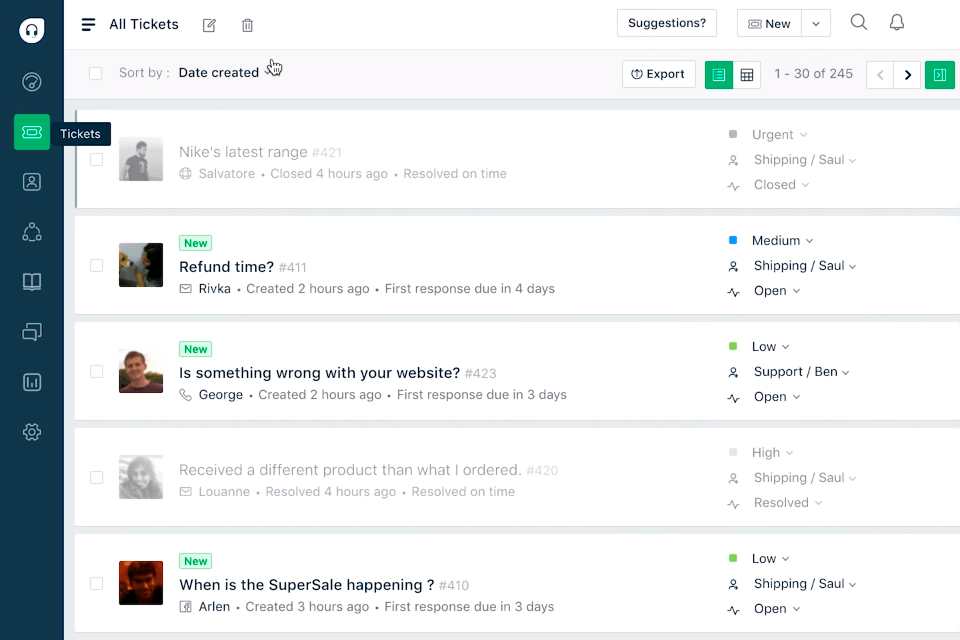 freshdesk customer service software