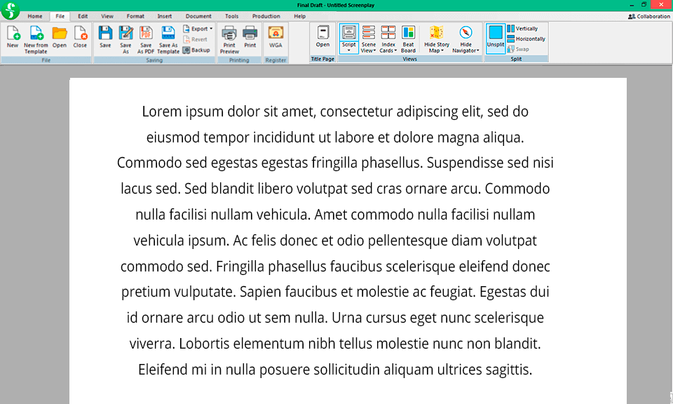 final draft 9 download interface