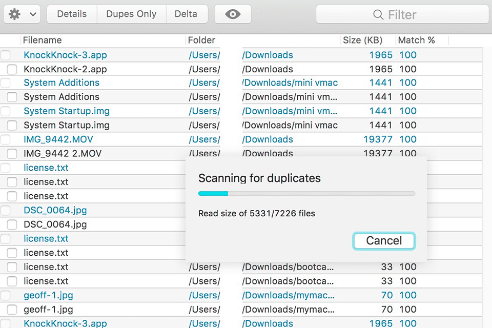 dupeguru duplicate file finder for mac interface