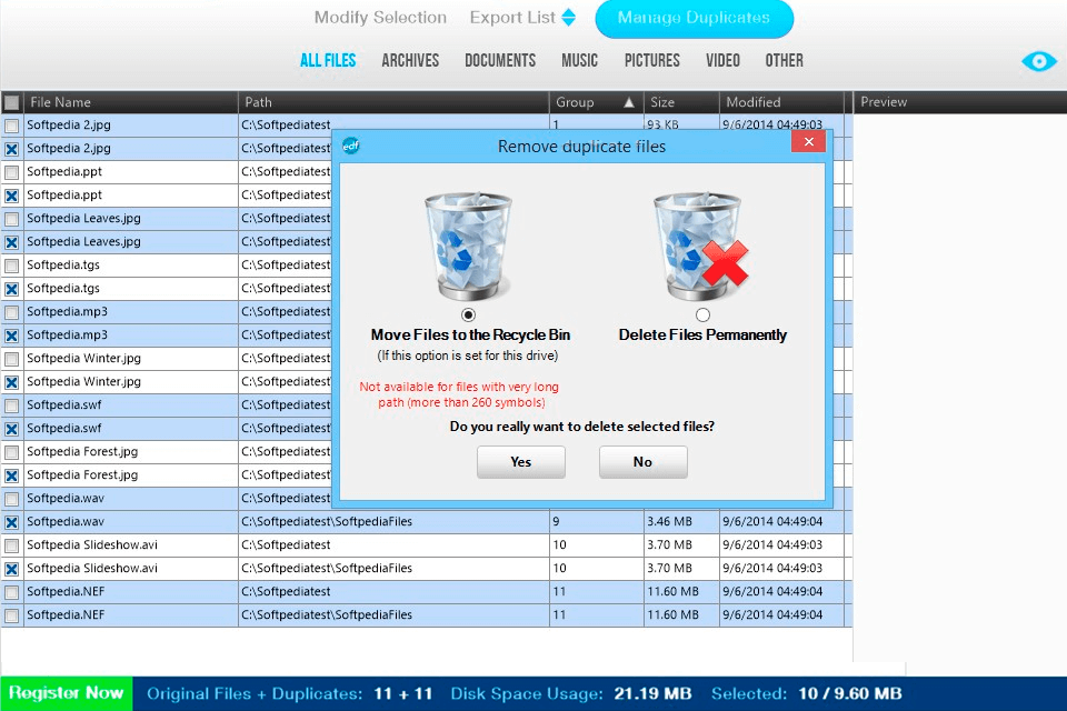 easy duplicate file finder for mac interface