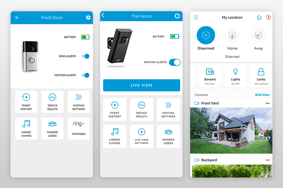 ring alarm security kit smart home security system interface