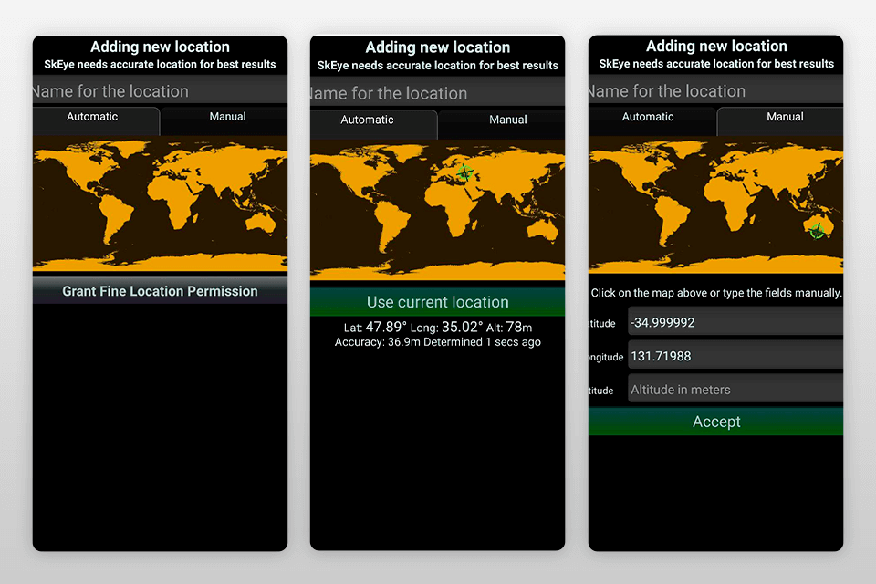 skeye stargazing app interface