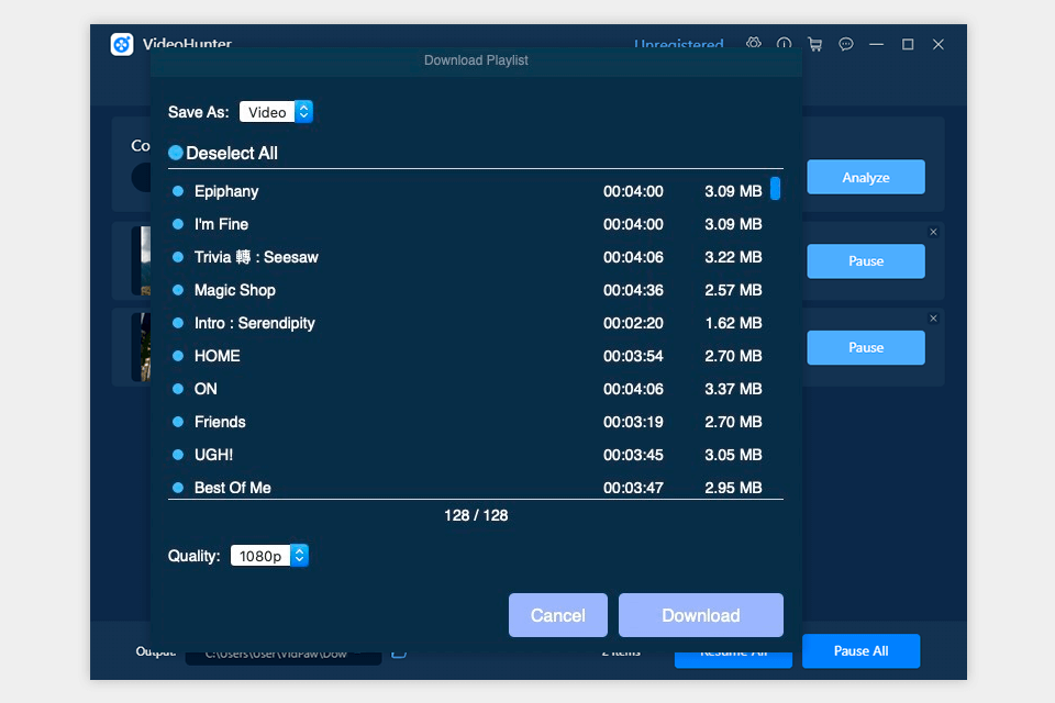 vidpaw videohunter review interface batch downloading