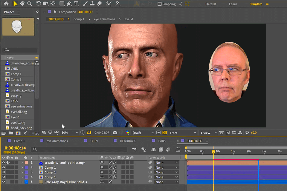 adobe after effects interface motion tracking software