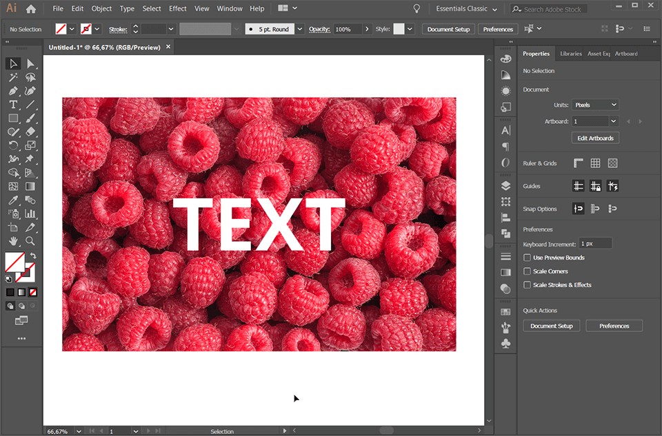 how to cut out text from an image in illustrator final