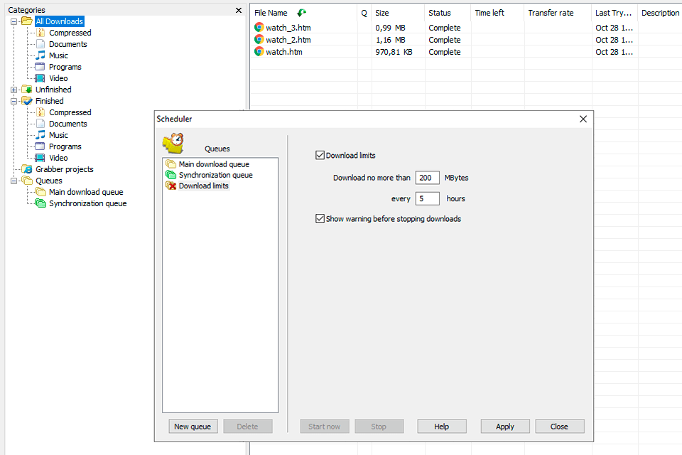 download internet download manager interface