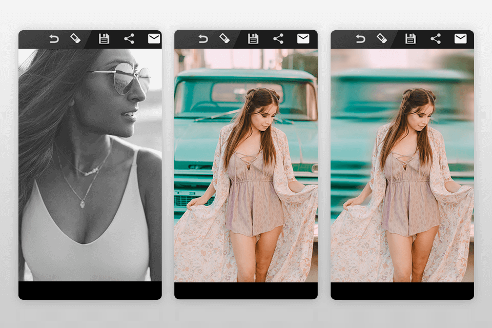 blur image dslr focus effect interface