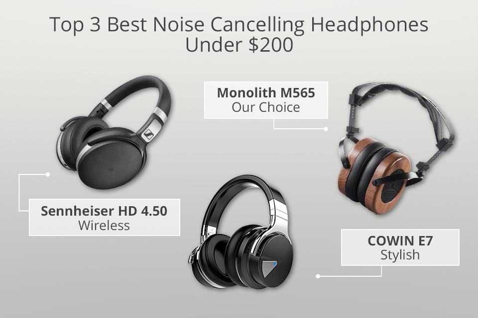 best noise cancelling headphones under 200