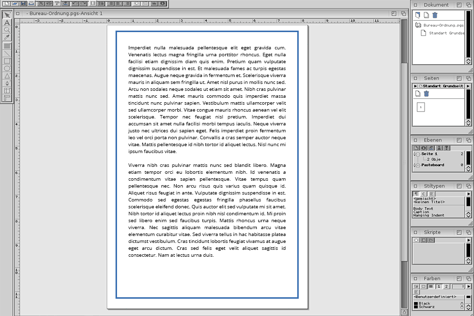pagestream for linux interface