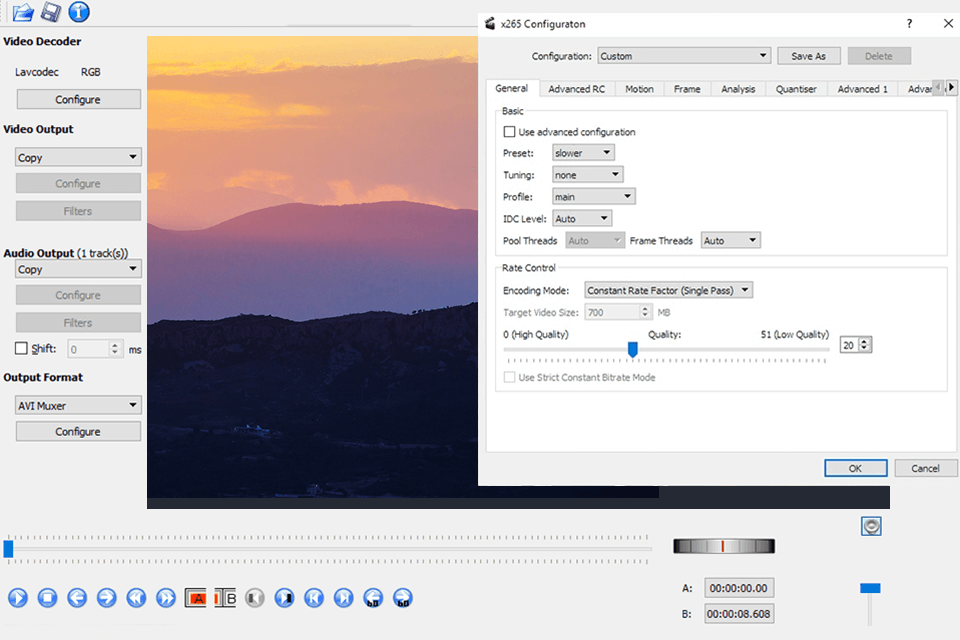 avidemux free alternative to final cut for windows interface