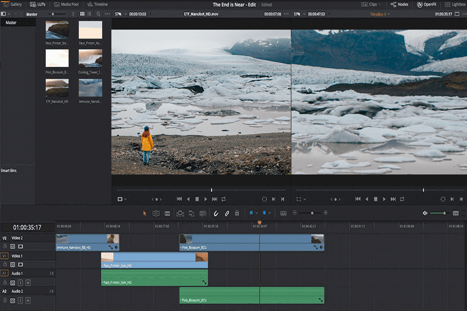 davinci resolve free alternative to final cut for windows interface