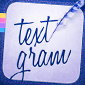 textgram texts on pictures app logo