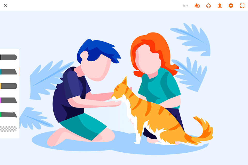 واجهة الرسم Adobe Illustrator