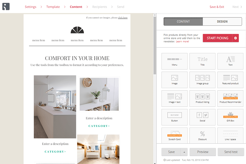omnisend email marketing software interface