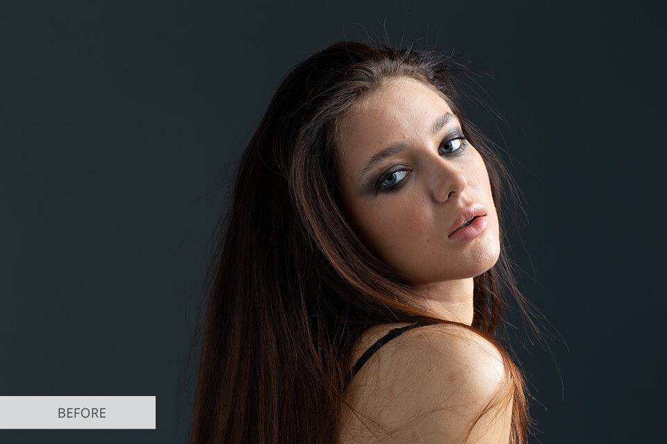 enhanced portrait before and after