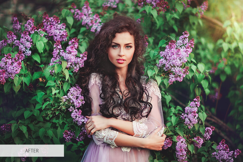 enhanced photo with filters