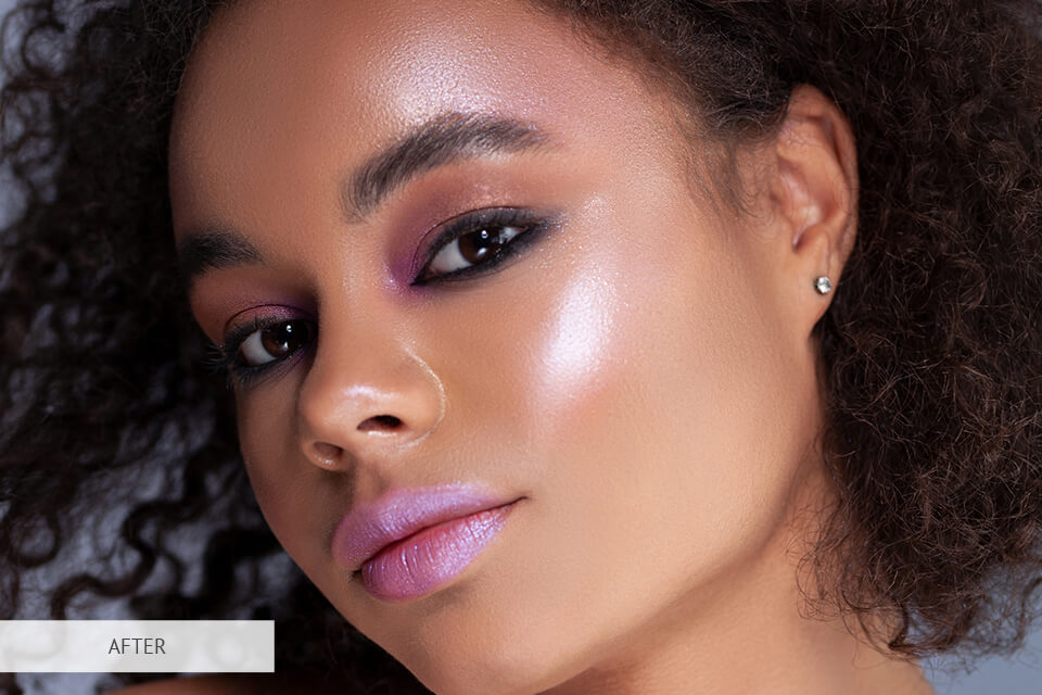 enhance a photo with skin sample