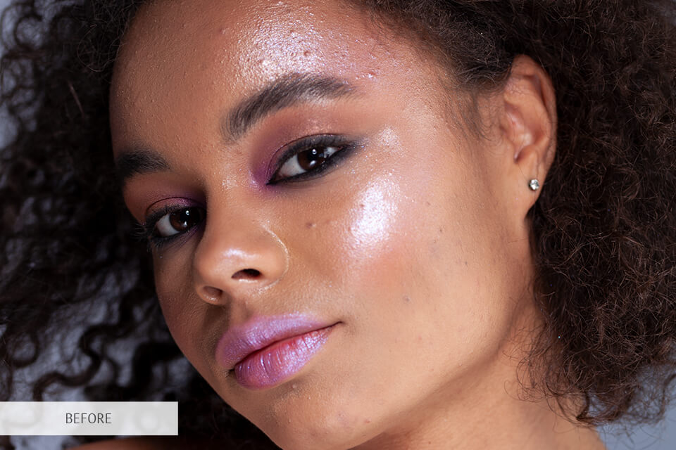 enhance a photo with skin sample