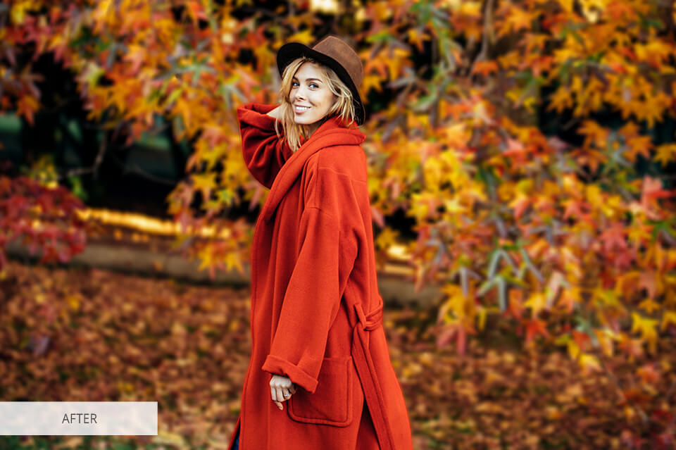 enhancing a photo blurring the background