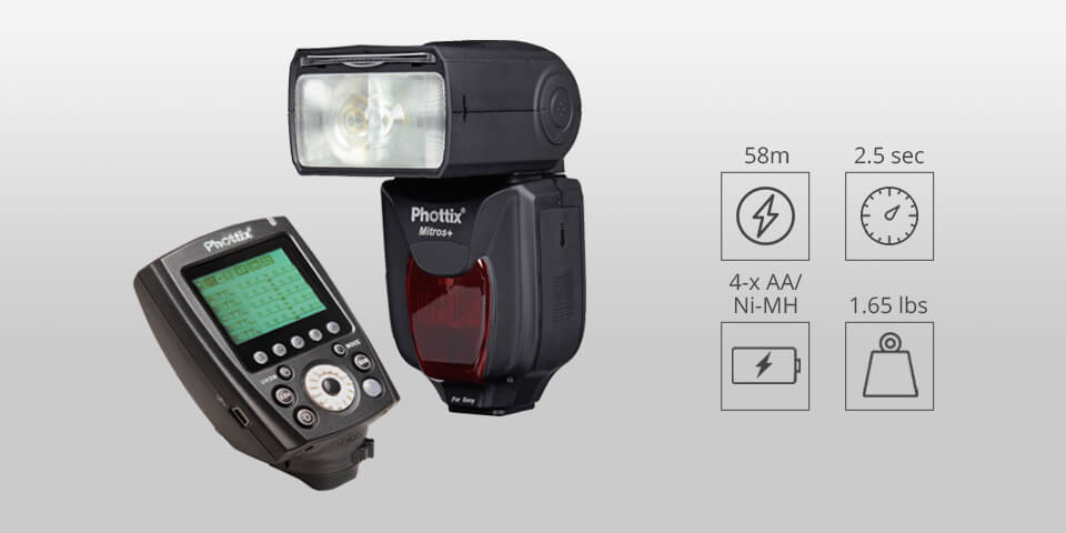 phottix mitros + ttl transceiver camera flash