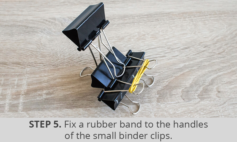 binder clip diy iphone tripod step 5