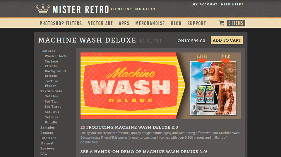 maschinenwäsche deluxe 2 photoshop plugins