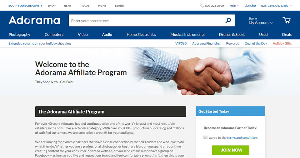 adorama affiliate program
