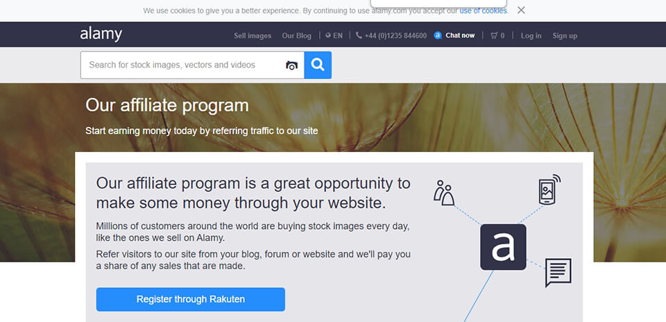 passive income photography program alamy