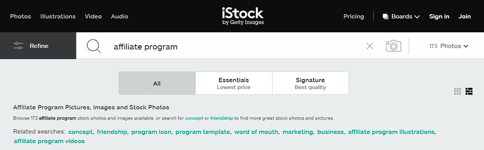 photographer affiliate program istock