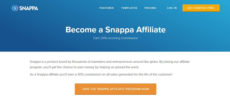 photography affiliate program snappa