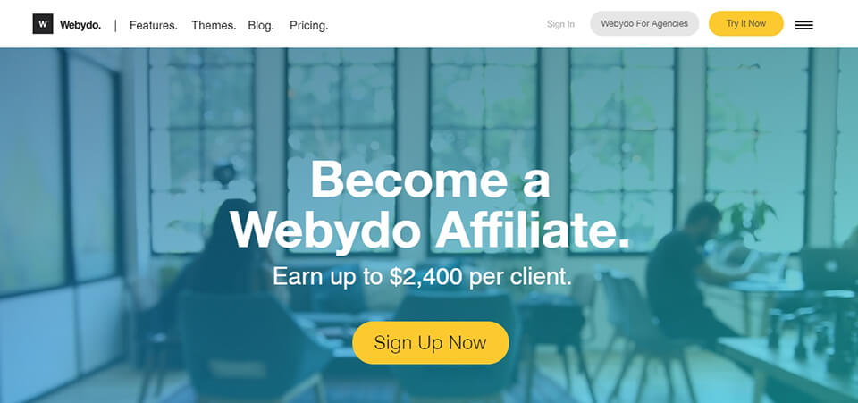 photography affiliate program webydo