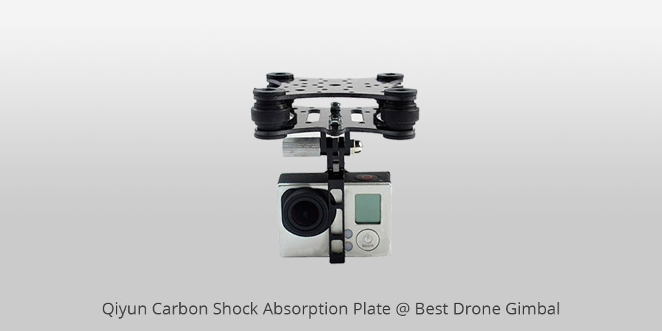 qiyun carbon shock absorption plate best drone gimbal