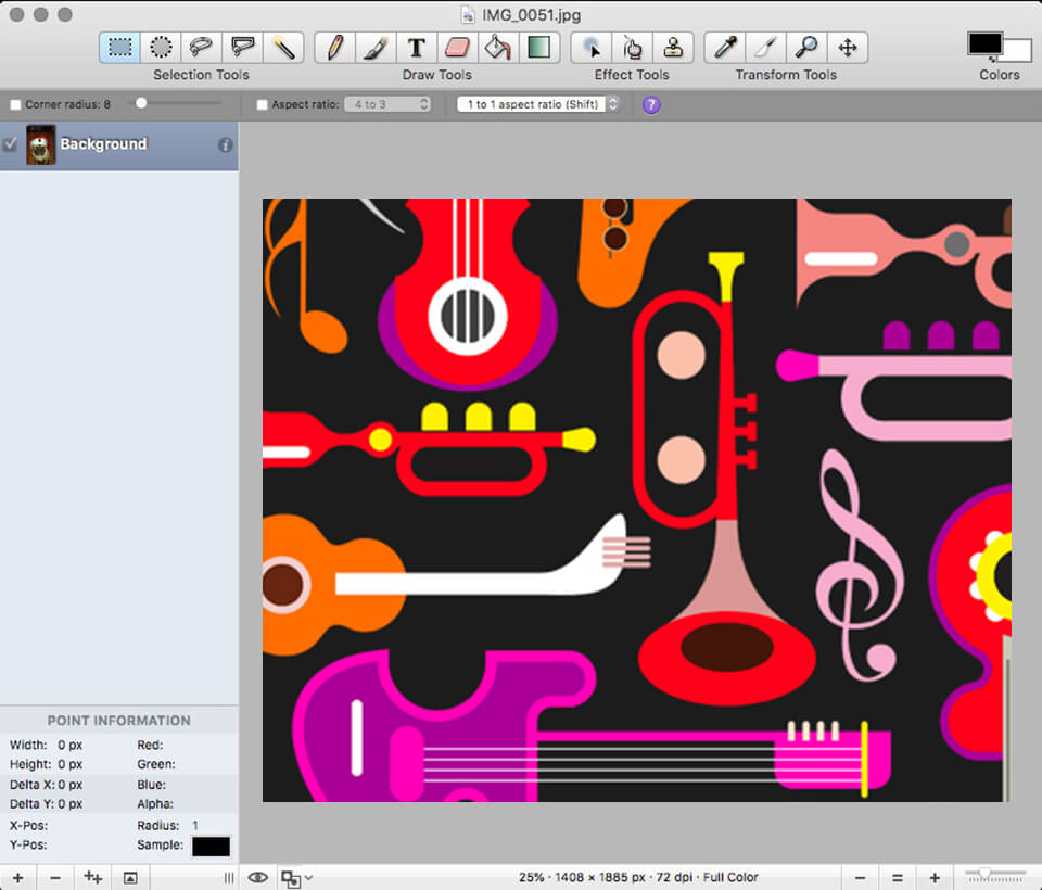 seashore foto editor interfaccia