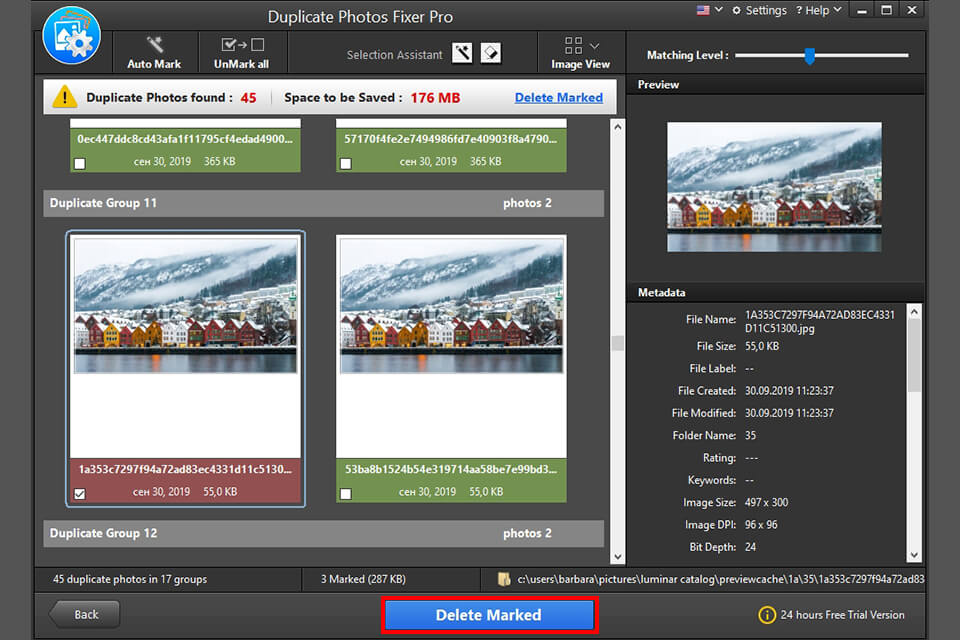 duplicate photos fixer pro review delete marked